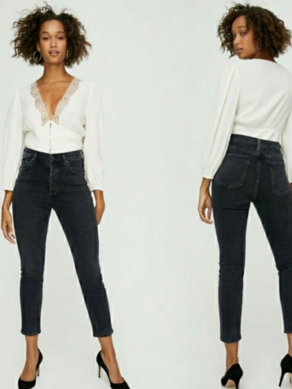 AGOLDE Nico Jeans High Rise Slim Fit Ankle Jean Women 26
